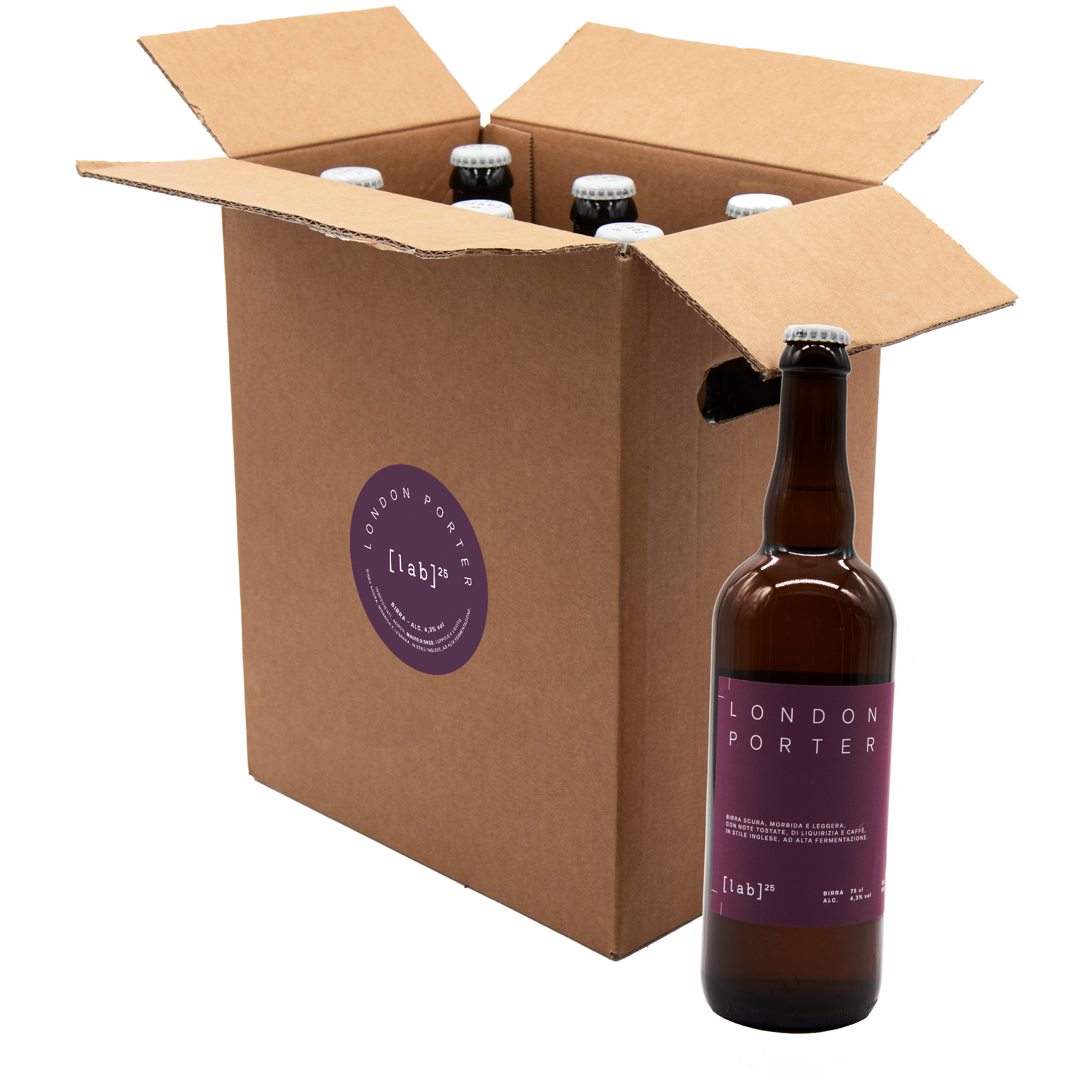 BOX 6<BR>BOTTIGLIE 75 CL <BR>LONDON PORTER